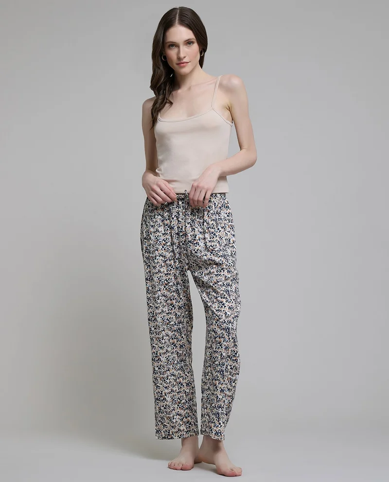 R&B Printed Pyjama Pants With Drawstring Waist