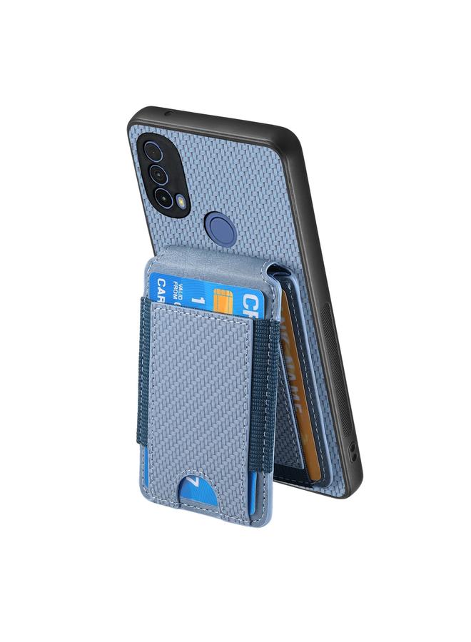 S-TOP Case For Motorola Moto E20 / E30 Carbon Fiber Vertical Flip Wallet Stand Phone Case - Image 3