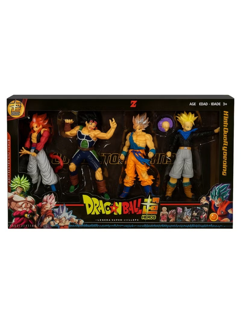 Dragon Ball Heros Action Figure Toy Set for Kids – 4 Pcs Super Saiyan Anime Toys | Cartoon Character Action Figures | Collectible PVC Toy Set for Boys | Birthday Gift, Playtime & Display Toy for Kids Ages 3+ - Image 4
