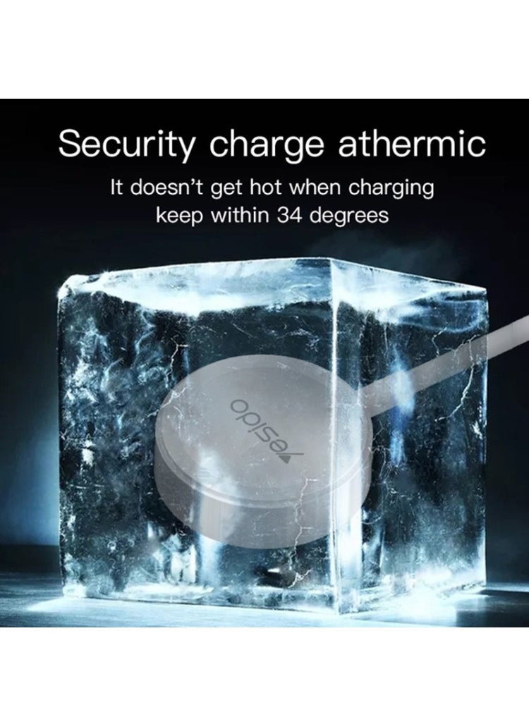 Watch Cable Wireless Magnetic Charging For Apple Series CA69 (Input: AC 5V/1A Output: 2W Max) White