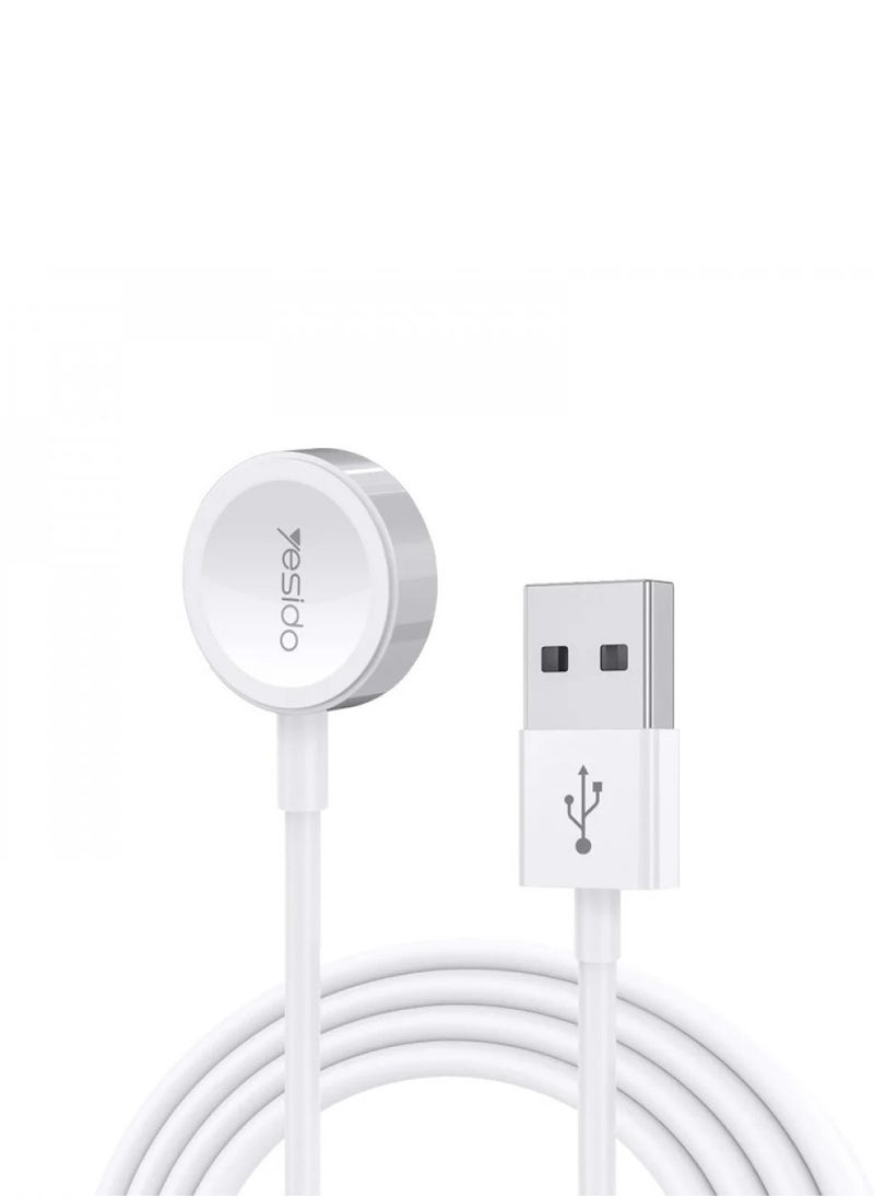 Watch Cable Wireless Magnetic Charging For Apple Series CA69 (Input: AC 5V/1A Output: 2W Max) White