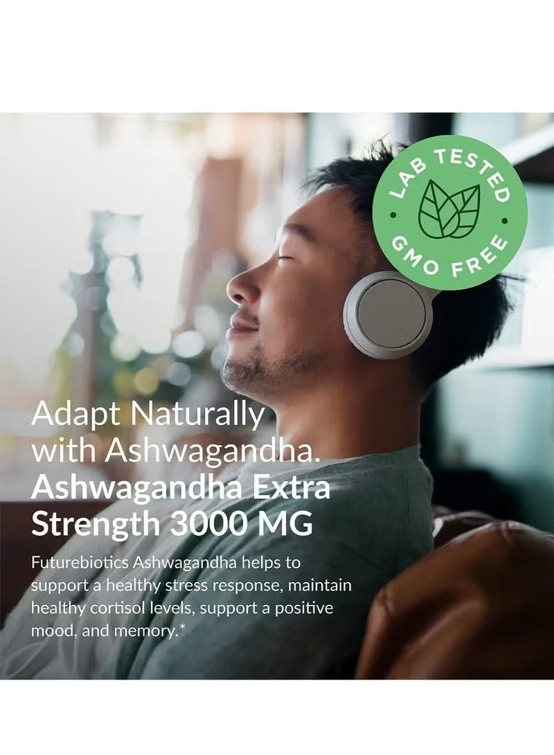 إكسترا Ashwagandha Capsules Extra Strength 3000mg - صيغة تخفيف الإجهاد ، دعم المزاج الطبيعي ، مكمل دعم الإجهاد والتركيز والطاقة ، 120 كبسولة - Image 4