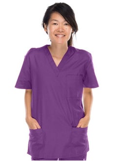 Meridian Meridian Classic Scrub Top - Comfortable and Stylish Unisex Medical V-Neck Top. Ideal for Healthcare Professionals. Durable, Functional.  - Image 2
