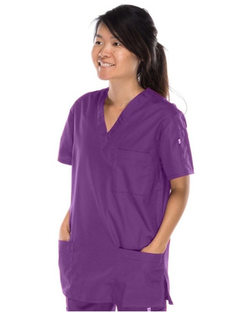 Meridian Meridian Classic Scrub Top - Comfortable and Stylish Unisex Medical V-Neck Top. Ideal for Healthcare Professionals. Durable, Functional.  - Image 1