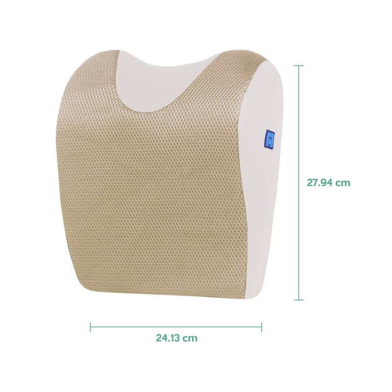 Back Good Car Neck Rest Pillow | 5-Year Warranty | Premium Ortho Designed Memory Foam Neck Support Cushion | Ergonomic Neck & Shoulder Support | Neck & Cervical Pain Relief, Car Seat (Beige) - Image 4