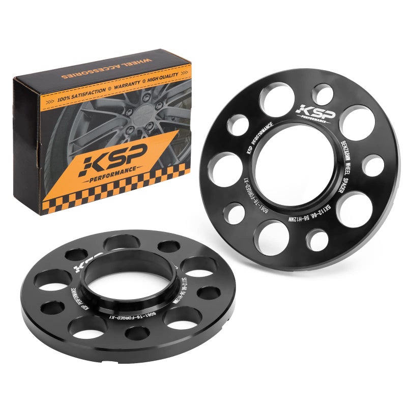 KSP 5X112mm Wheel Spacers12mm 6656mm Hubcentric Bore Forged Tuning Spacer for Most Vehicle Newer A4 S4 A5 S5 A6 S6 A7 S7 A8 Quattro 2019 GChassis2pcs