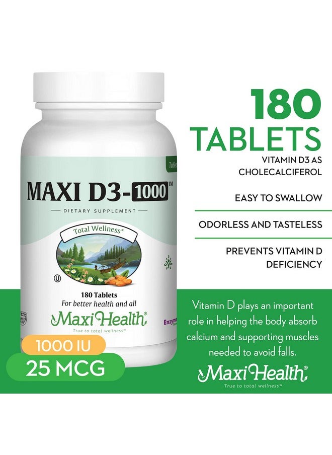 Maxi Health D3 1000 (180 Tablets Tablets)  - Image 3