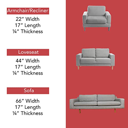LAMINET Deluxe Extra Thick Sagging Furniture Cushion Support Insert| Seat Saver| New and Improved| Extend The Life of Your Loveseat | 60% Thicker- LOVESEAT - 17" L x 44" W - Image 5