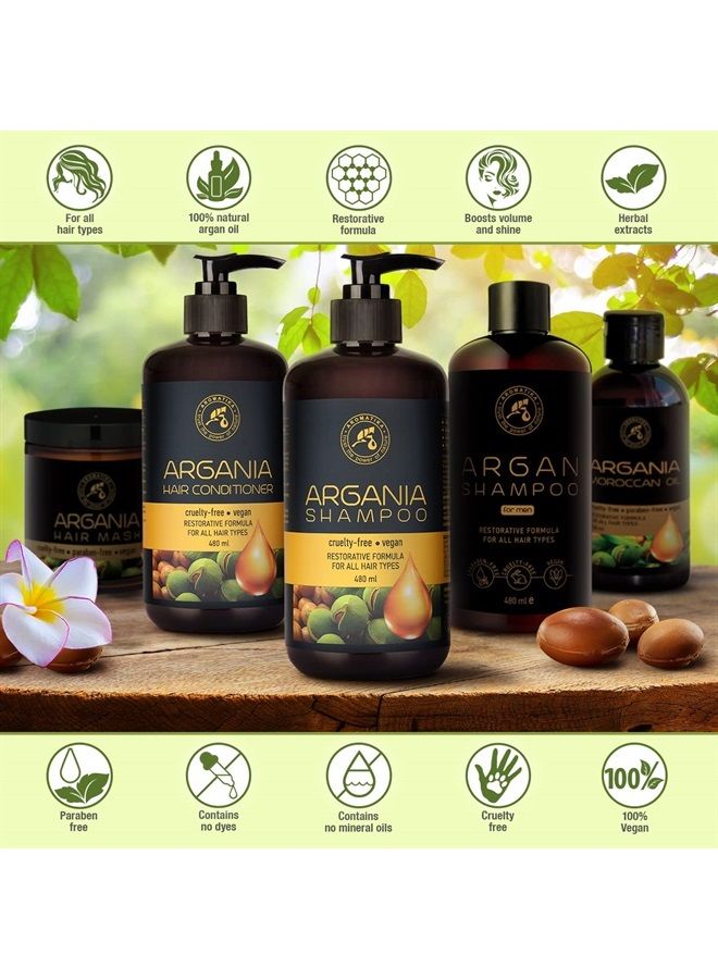 Aromatika Argan Oil Shampoo 16.2 Fl Oz - Natural Argan Oil & Herbal Extracts for All Hair Types - Restorative Formula - Hair Care - Image 4
