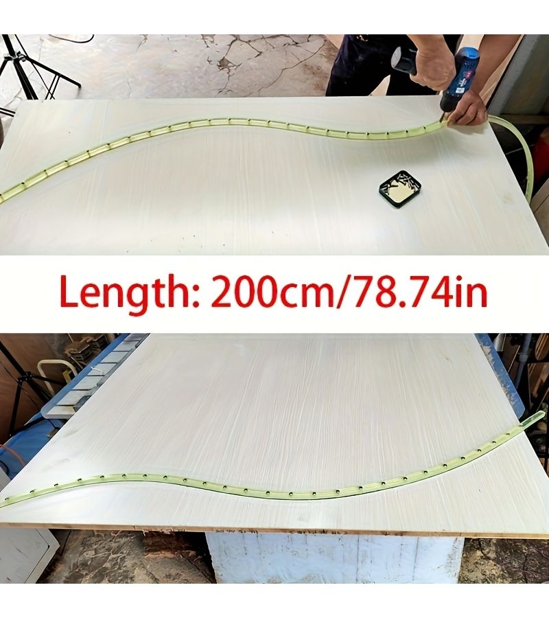 78.78 Inch Manual Woodworking Template For Curved Routing Flexible Guide Tool - Image 4