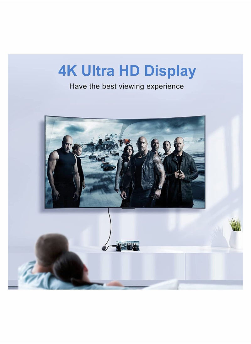 USB C to HDMI Adapter 4K 60Hz Type c to HDMI 4K Adapter USB C to 4K HDMI Digital AV Adapter Type C Thunderbolt 3/4 to HDMI Adapter with Video Audio Output for MacBook Air iPad Pro Surface Pro