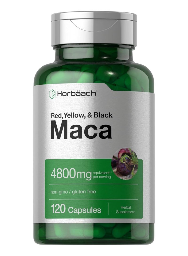 هرباخ مستخلص جذور الماكا العضوي 4800 مجم - 120 كبسولة - Image 1