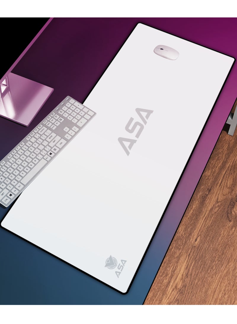 ASA Extended Mouse Pad 90x40cm Non-Slip Rubber Base with Stitched Edges, Smooth Cloth Surface, Waterproof  - Image 2