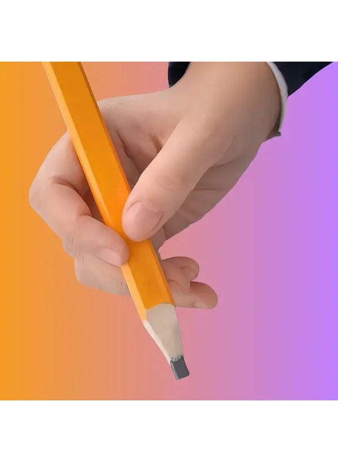 Orange Carpenter Pencils 12 Pcs Box Thick 2mm Lines For Woodworking Drafting - Image 4