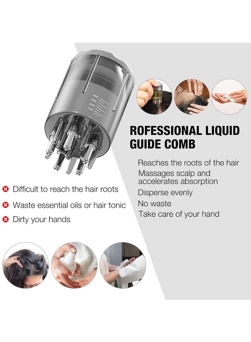 مشط زيت فروة الرأس، مشط زيت فروة الرأس، مشط جذور الشعر السائل، مشط مصل رأس فروة الرأس، فرشاة ماجر، للمنزل والسفر علاج الشعر الأساسي، زجاجات مشط الزيت، نمو الشعر - Image 2
