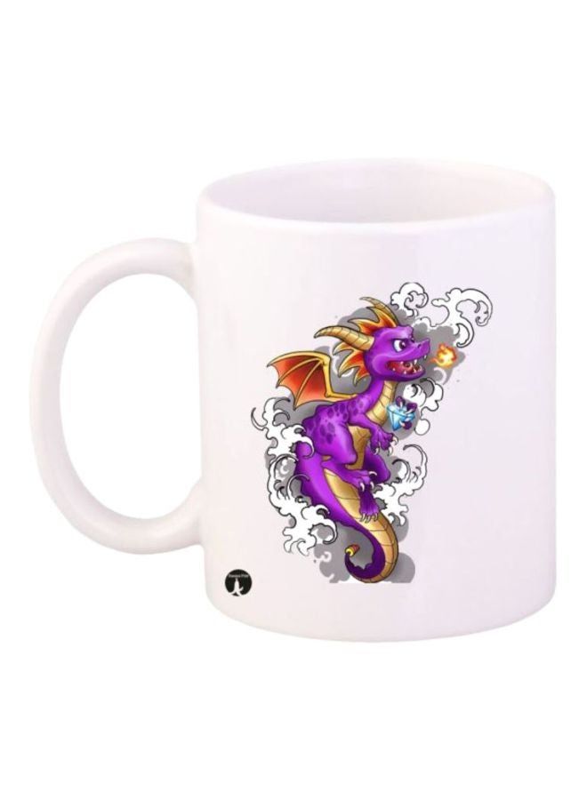 RKN Spyro Scene Printed Coffee Mug White/Purple/Grey - Image 2