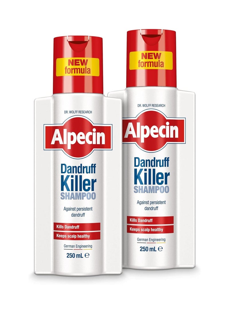 Alpecin Alpecin anti-Dandruff Shampoo 250ml (Pack of 2)  Effectively Removes and Prevents Dandruff - Made in Germany  - Image 1