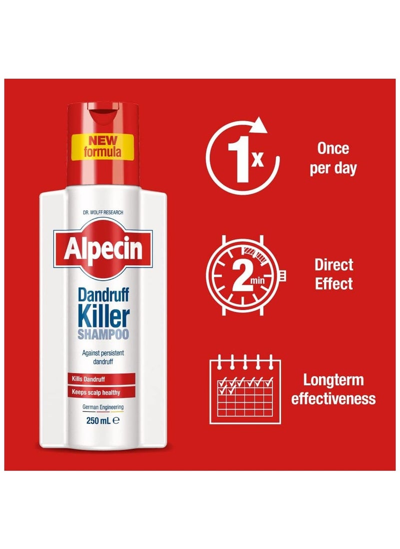 Alpecin Alpecin anti-Dandruff Shampoo 250ml (Pack of 2)  Effectively Removes and Prevents Dandruff - Made in Germany  - Image 5
