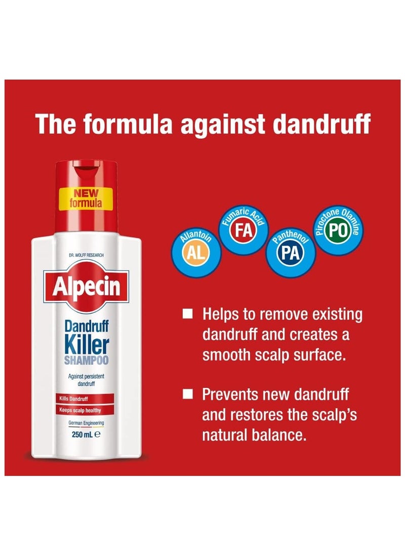 Alpecin Alpecin anti-Dandruff Shampoo 250ml (Pack of 2)  Effectively Removes and Prevents Dandruff - Made in Germany  - Image 4