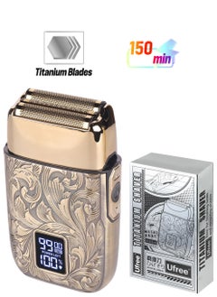 SYOSI Men's 3-Speed Electric Razor, Double Foil Electric Shaver Electric Head Shaver Close Shave Razor Bald Head Shaver Barber Supplies Electric Beard Trimmer High Performance Bald Head Shavers for Bald Men  - Image 1