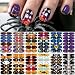 winthrop 12 Sheets Halloween Full Nail Wraps Stickers Nail Polish Strips DIY SelfAdhesive Nail Art Decals Pumpkin Bat Ghost Spider Skull Pattern with 2 Piece Nail Files for Party Decor 168 Pieces - Image 2