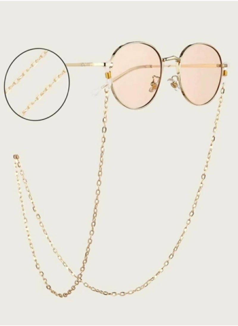 RA accessories Women Eyeglasses Chain metal Golden  - Image 1
