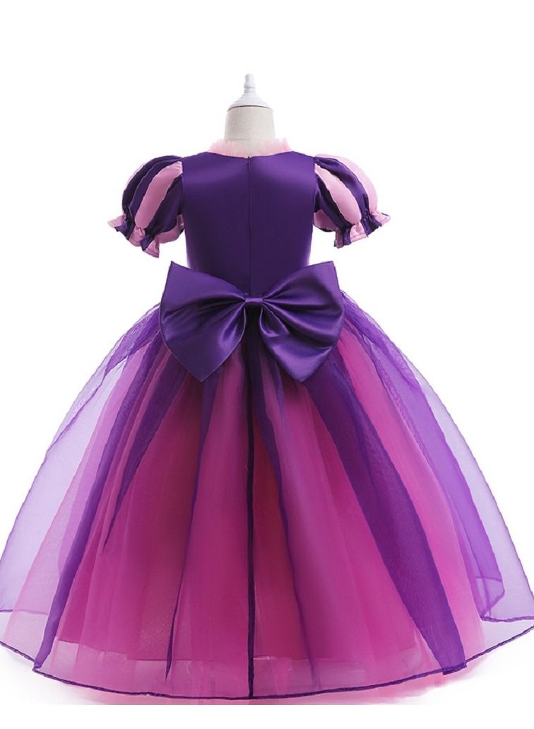 Sofia Rapunzel Princess Dress Cosplay Costume Fancy Dress Up Party Outfits Cosplay Halloween Costume Christmas Birthday Long Maxi Puffy Dresses Costume - Image 3