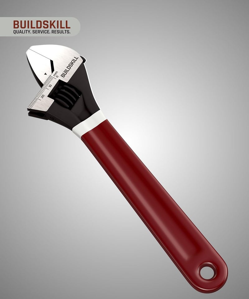 BUILDSKILL BUILDSKILL 8 200mm Adjustable wrench Rust proof Phosphate coating Professional home use plumbing tools Comfortable Double sleeve Adjustable spanner with lasered scale 6 months warranty  - Image 2