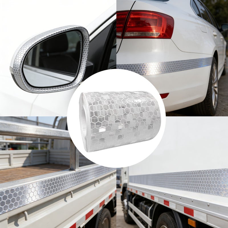 Chixiahong Honeycomb Lattice Reflective Car Edge Protection Tape Waterproof UV Resistant - Image 3