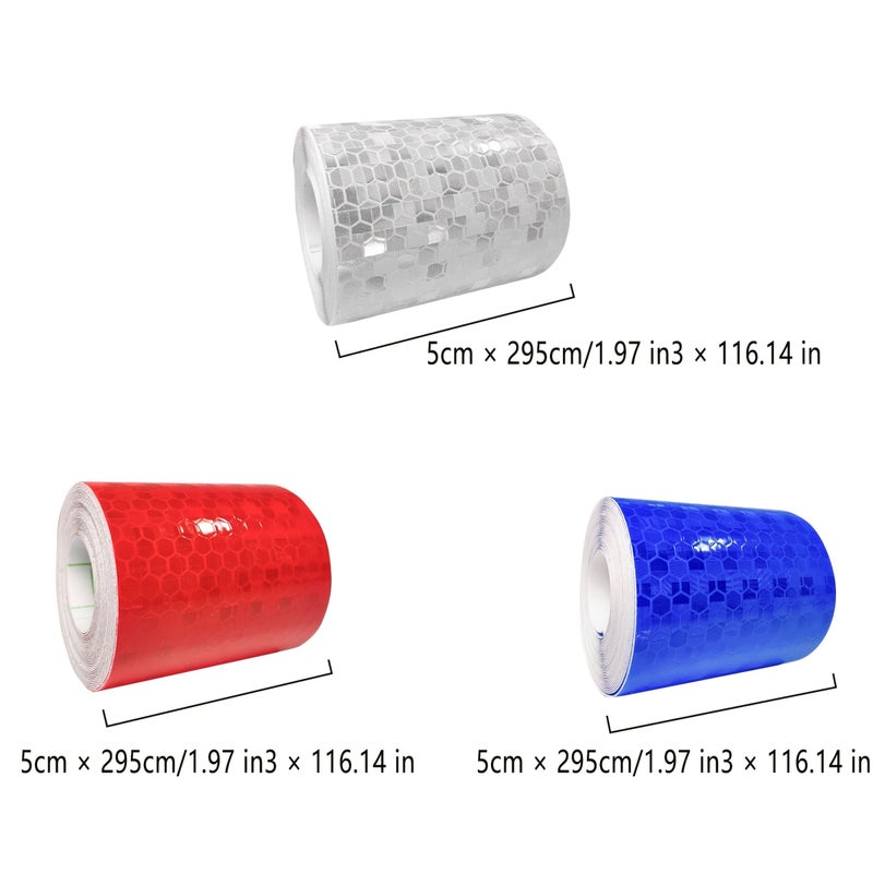Chixiahong Honeycomb Lattice Reflective Car Edge Protection Tape Waterproof UV Resistant - Image 2