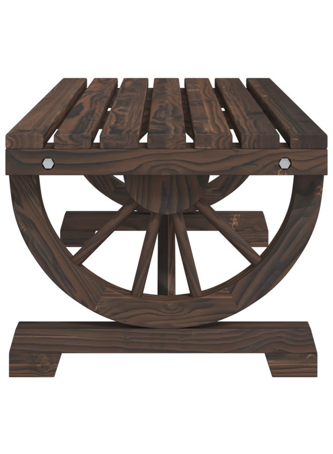 vidaxl Garden Coffee Table 90x50x40 cm Solid Wood Fir 365108 - Image 2
