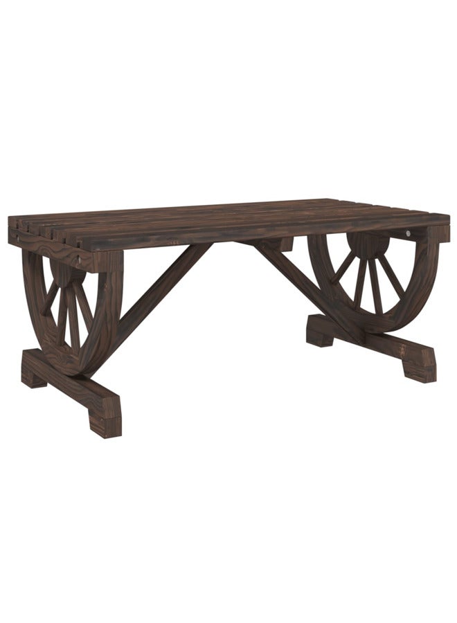 vidaxl Garden Coffee Table 90x50x40 cm Solid Wood Fir 365108 - Image 1