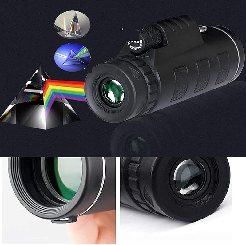 10x52 Monocular Telescope For Adults Portable Waterproof Smart Phone Compatible Bird Watching - Image 3