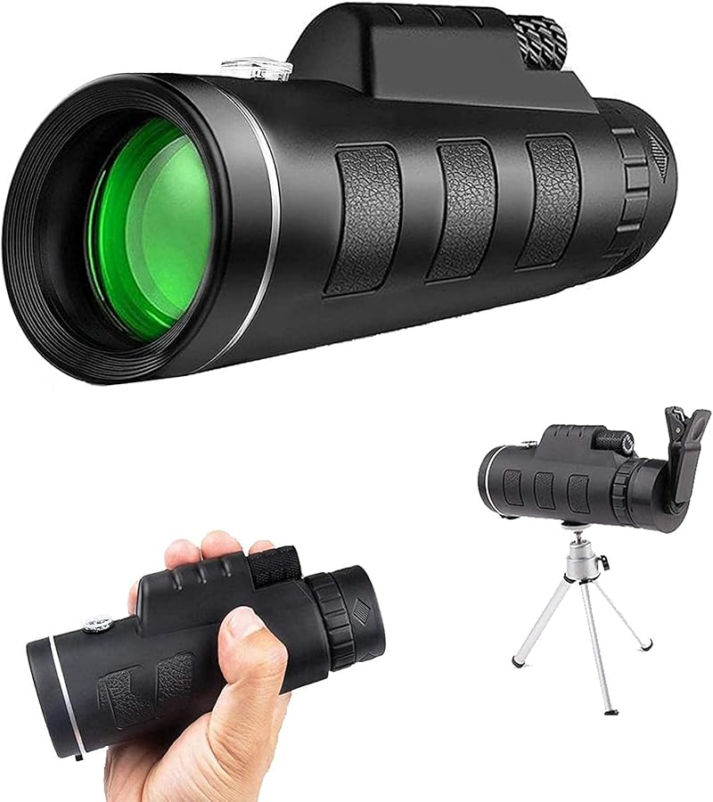 10x52 Monocular Telescope For Adults Portable Waterproof Smart Phone Compatible Bird Watching - Image 2