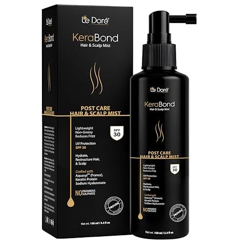 Le Dore Kerabond Hair & Scalp Mist | Hair Perfume & Frizz Control | With Keratin, Aquaxyl & Sodium Hyaluronate | SPF 30 UV & Heat Protection | Lightweight & Non-Greasy | For All Hair Types | 100ml - Image 1