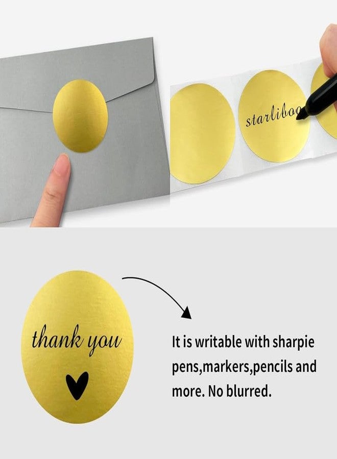 True-Ally 300 Pcs Luxury Metallic Gold Color 2 Inch Round Printable Dot Sticker Labels Writable Surface for Envelope Closure, File Classification, Calendar Planner - Pack of 1, 300 Labels - Image 3
