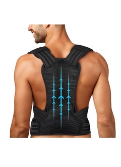 KASTWAVE Posture Corrector, for Women and Men Back Straightener Posture Corrector Adjustable Size Back Brace for Posture Providing Pain Relief from Neck Shoulder and Upper Back (Large)  - Image 1