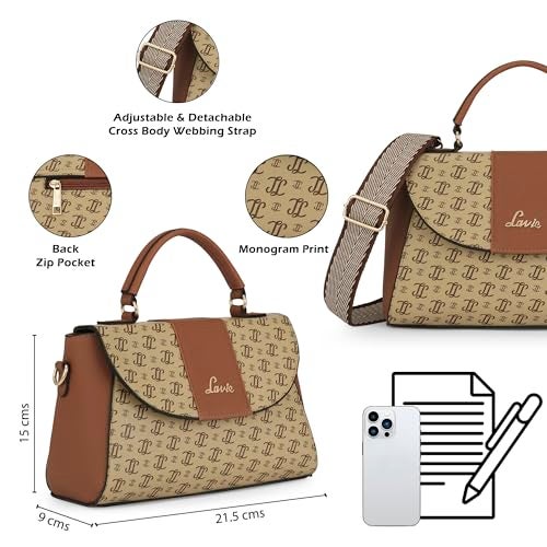 Lavie Women's Beech Flap Satchel Bag | Satchel Handbag for Work | Ladies Purse | Stylish Shoulder Bag | Gift for Women - Image 3