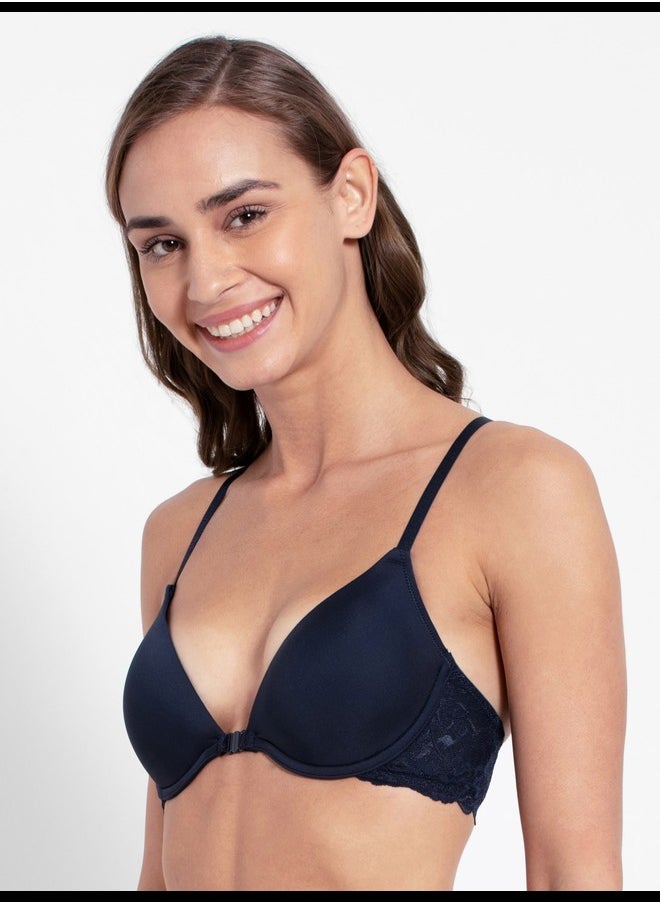 JOCKEY - Jockey 1815 Women's Under-Wired Padded Soft Touch Microfiber Nylon Elastane Stretch Full Coverage Lace Back Styling T-Shirt Bra with Adjustable Straps - Image 1