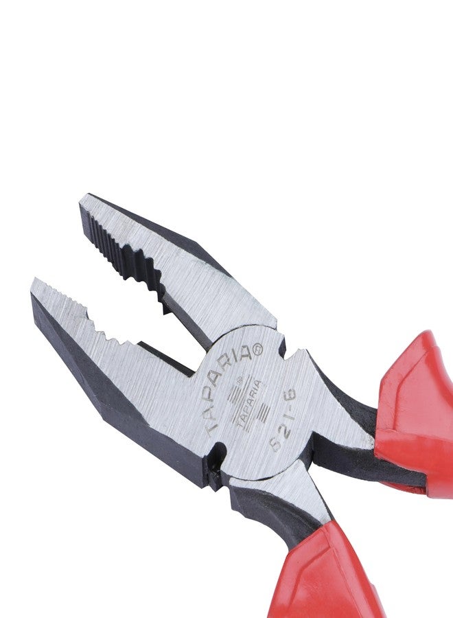 Taparia 6-Inch (152mm) Taparia Multi-Purpose Combination Pliers 1621-6 - Heavy-Duty Chrome Nickel Steel with Precision Serrated Jaws and Wire Cutter, Ergonomic Handles for Gripping, Cutting, and Bending - Perfect for DIY, Electrical, and Automotive Tasks - Image 2