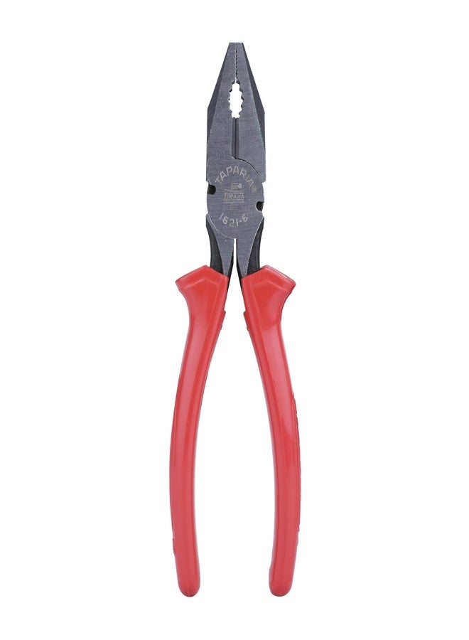 Taparia 6-Inch (152mm) Taparia Multi-Purpose Combination Pliers 1621-6 - Heavy-Duty Chrome Nickel Steel with Precision Serrated Jaws and Wire Cutter, Ergonomic Handles for Gripping, Cutting, and Bending - Perfect for DIY, Electrical, and Automotive Tasks - Image 3