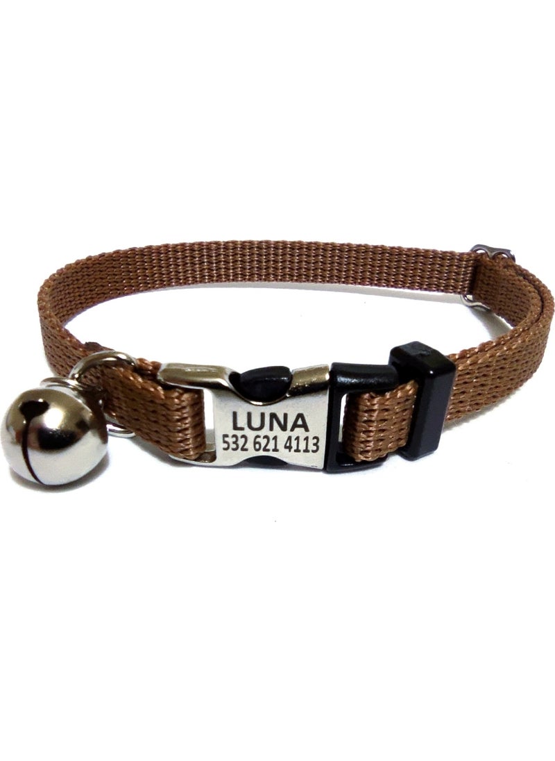 Ayz Branding Metal Locking Cat Collar, Named Cat Collar, Cat Name Tag, Cat Tag, Named Dog Collar, Dog Name Tag