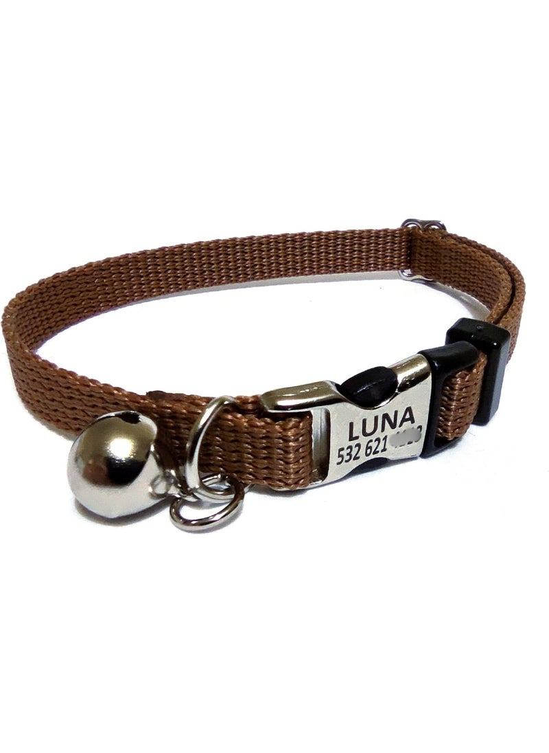 Ayz Branding Metal Locking Cat Collar, Named Cat Collar, Cat Name Tag, Cat Tag, Named Dog Collar, Dog Name Tag