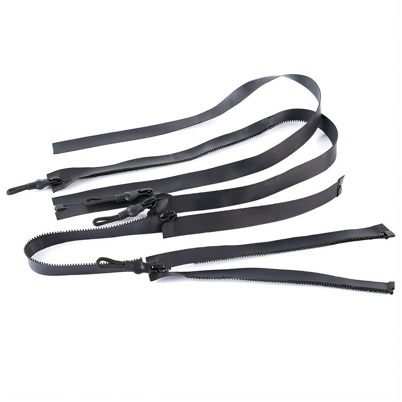 Advanced Waterproof Zipper Heavy Duty 3# Black 10-100cm Rust Proof Smooth Pull Long Lasting - Image 3