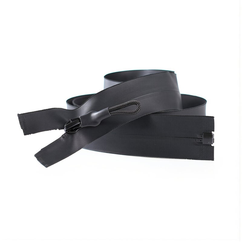 Advanced Waterproof Zipper Heavy Duty 3# Black 10-100cm Rust Proof Smooth Pull Long Lasting - Image 5