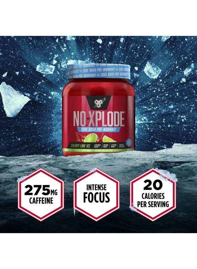BSN N.O.-XPLODE Cool Rush Pre Workout Powder, Preworkout Energy Supplement for Men and Women with Creatine and Beta-Alanine, New Flavor: Cherry Lime Ice, 30 Servings - Image 5
