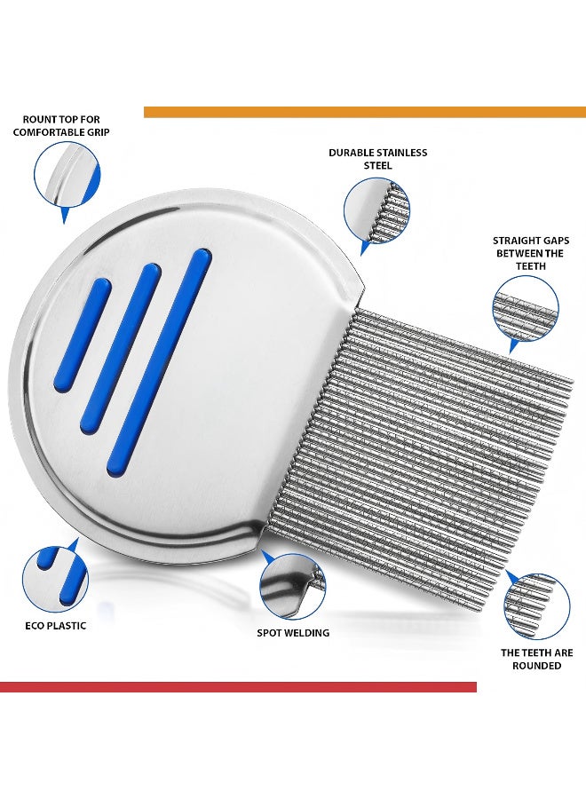 Lice Comb - (2-Pack) Effectively removes head lice and nits - Image 3