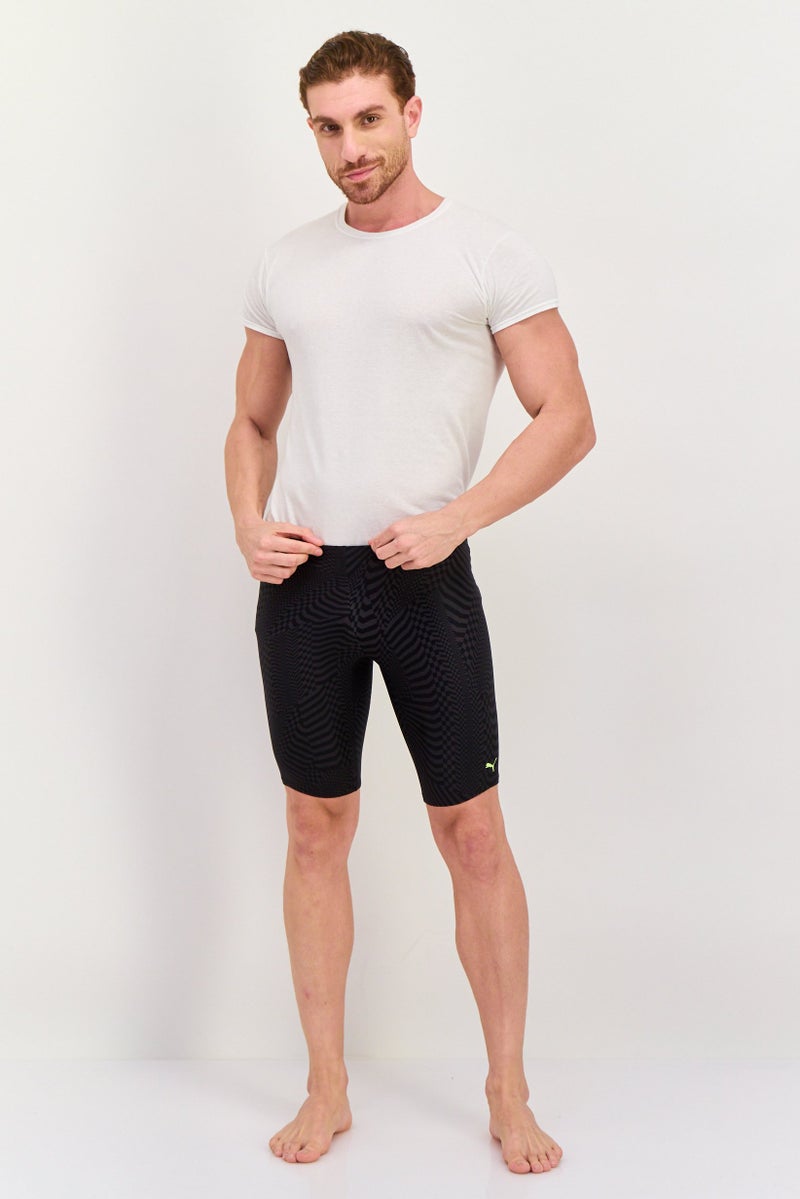 PUMA Men Abstract Print Swimwear Short, Black  - Image 2