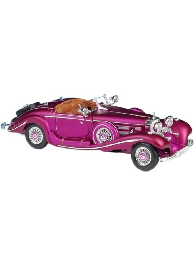 TOY GARDEN 1:18 Scale Classic Model Car – Purple Alloy Diecast Replica, Collectible Decoration Gift  - Image 4