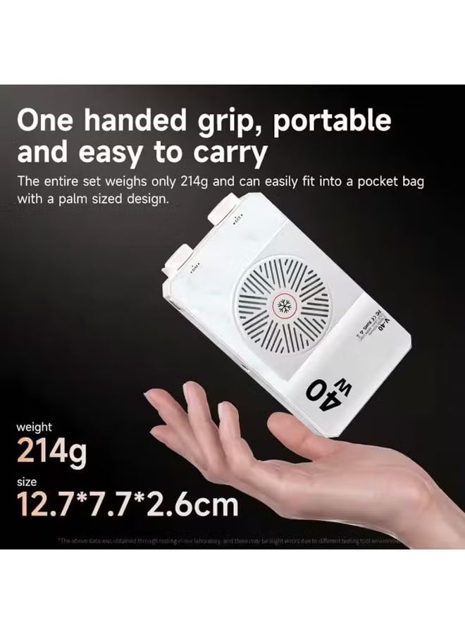ضوء فوتوغرافي LED محمول GIFTMAX بقدرة 40 واط مع درجة حرارة قابلة للتعديل، ضوء سيلفي LED صغير بحجم الجيب مع حامل ثلاثي القوائم صغير (U-40) - Image 1